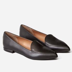 Everlane The Modern Point Loafer Leather Black 8